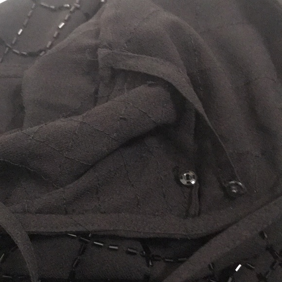 Needle & Thread black embellished hand beaded long tunic top size 8 - Picture 13 of 13